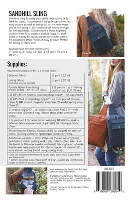 Noodlehead Sandhill Sling Pattern