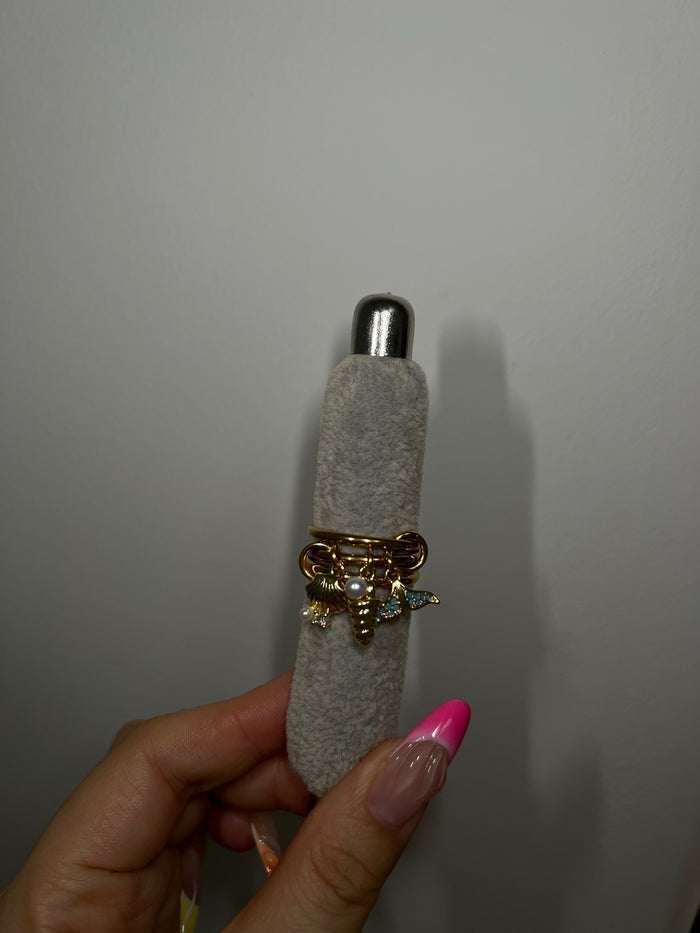 Ocean Inspired Charm Ring - camillaboutiqueshop