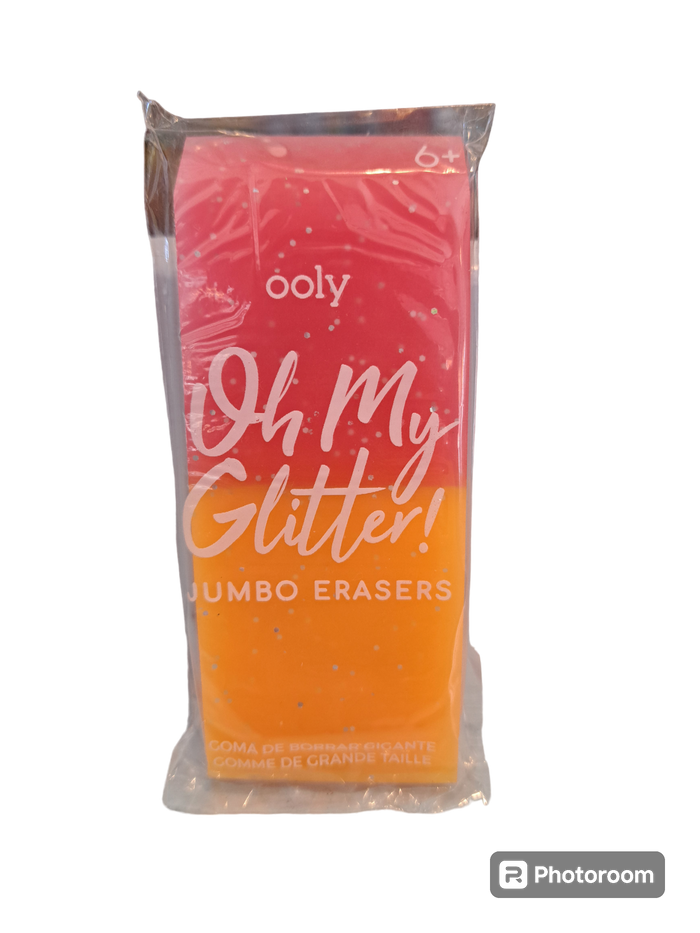 Oh My Glitter! Jumbo Erasers