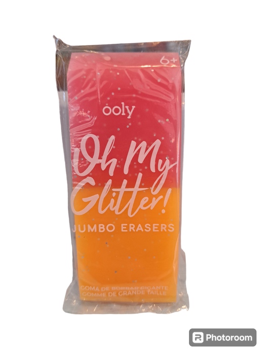 Oh My Glitter! Jumbo Erasers
