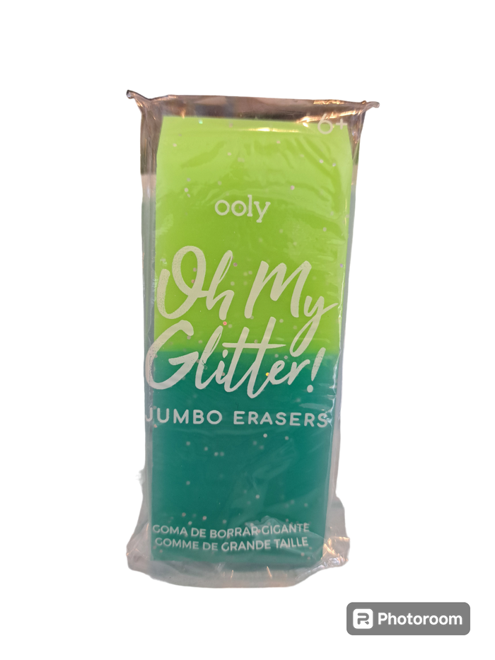 Oh My Glitter! Jumbo Erasers