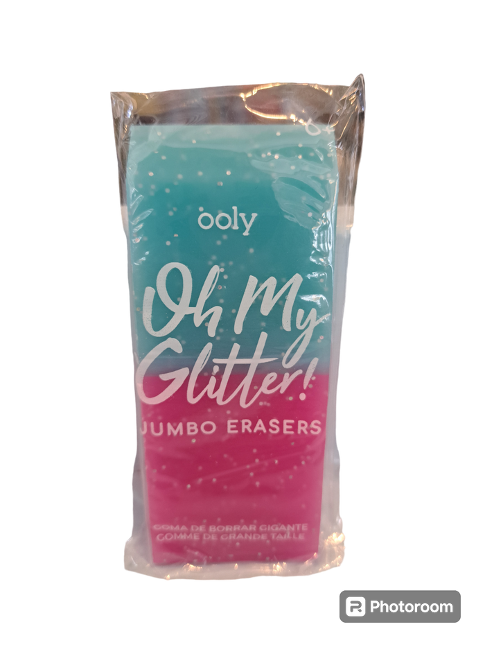 Oh My Glitter! Jumbo Erasers