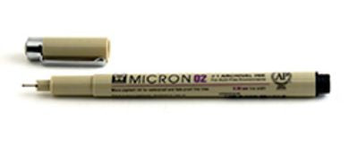 Pigma Micron Pen 02 .30mm Black