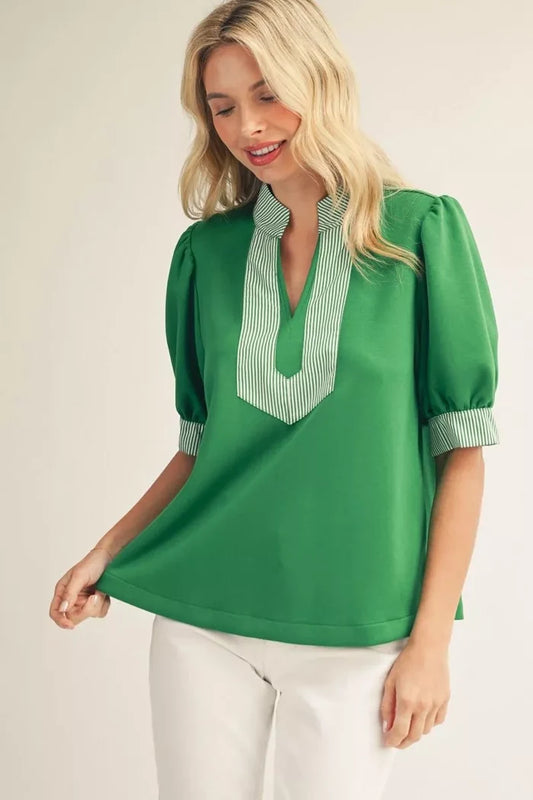 Pine Green Blouse