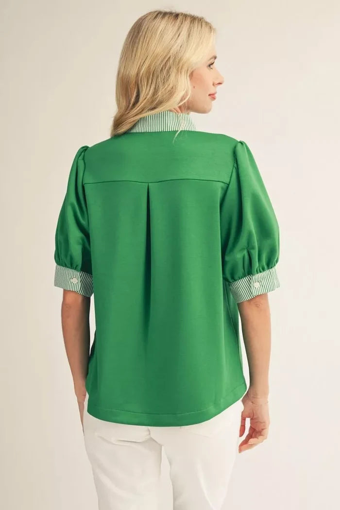 Pine Green Blouse