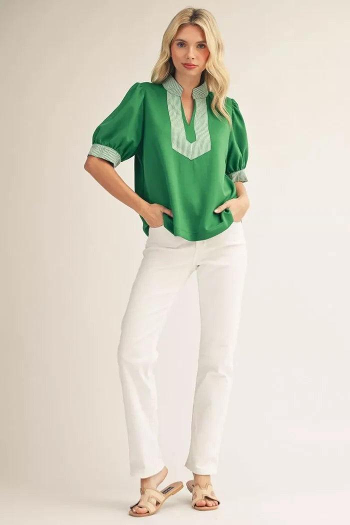 Pine Green Blouse
