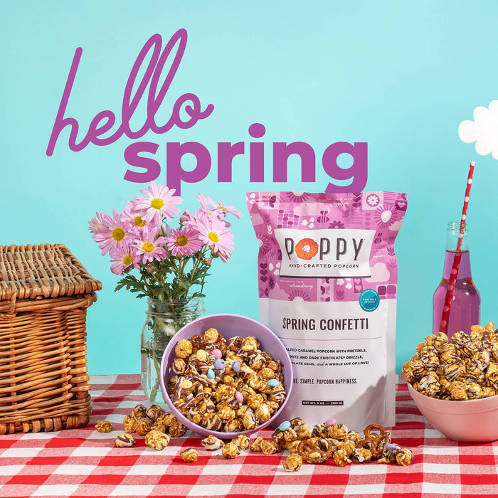 Poppy-Spring Confetti Popcorn