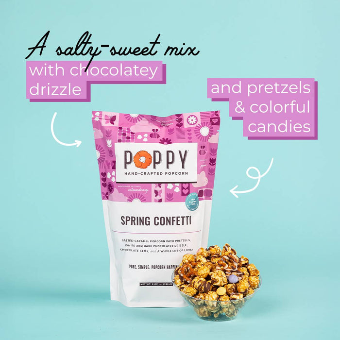 Poppy-Spring Confetti Popcorn
