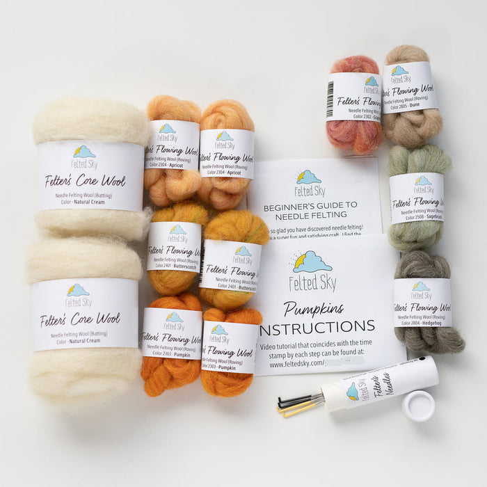 Pumpkins Needle Felting Kit