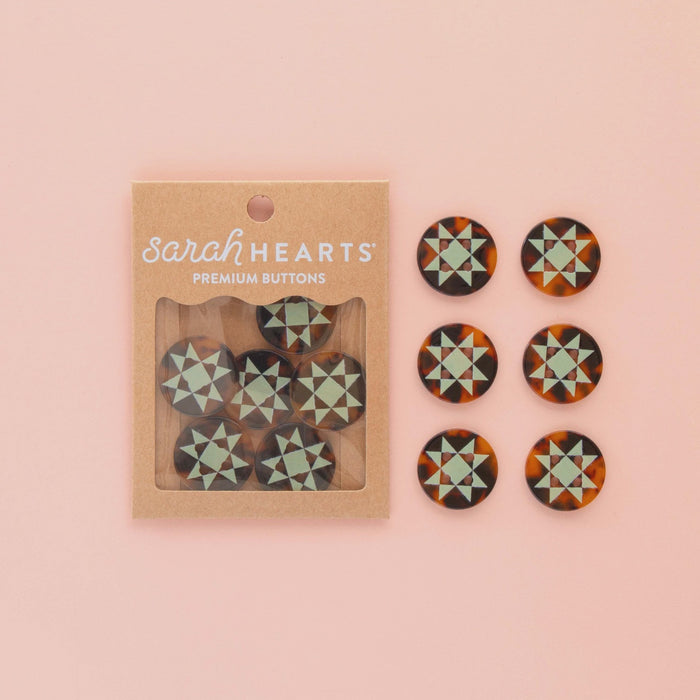 Quilt Star Buttons