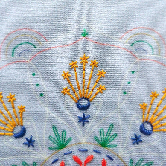 Rainbow Mandala Embroidery Kit