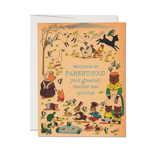 Richard Scarry Parenthood greeting card