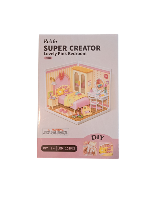 Rolife Super Creator Pop Lovely Pink Bedroom