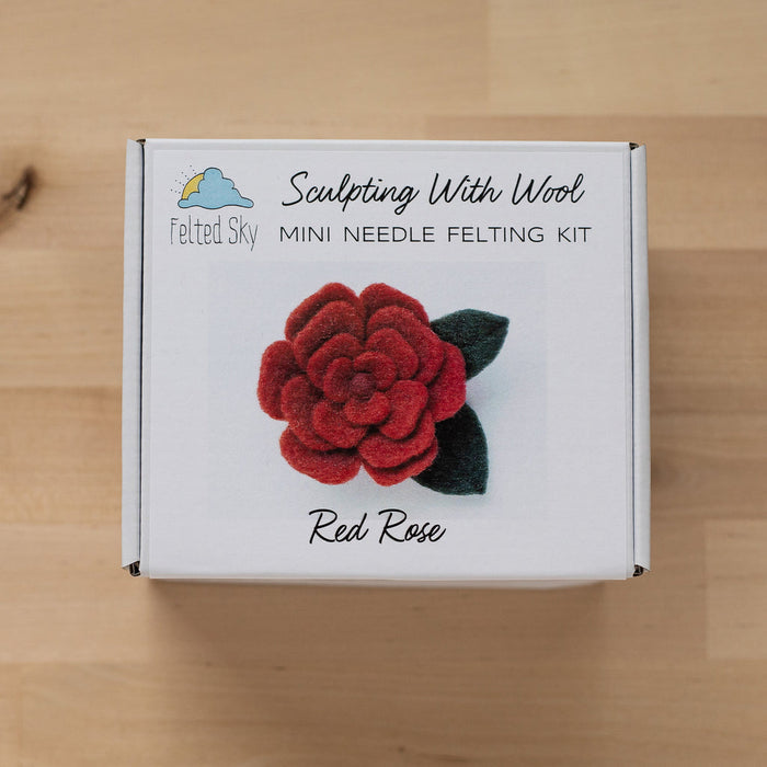 Rose Mini Needle Felting Kit