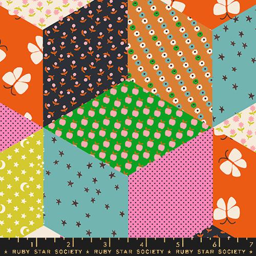 Tumbling Blocks Patchwork Vivid