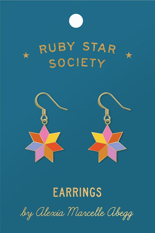 Ruby Star Society Enamel Earrings