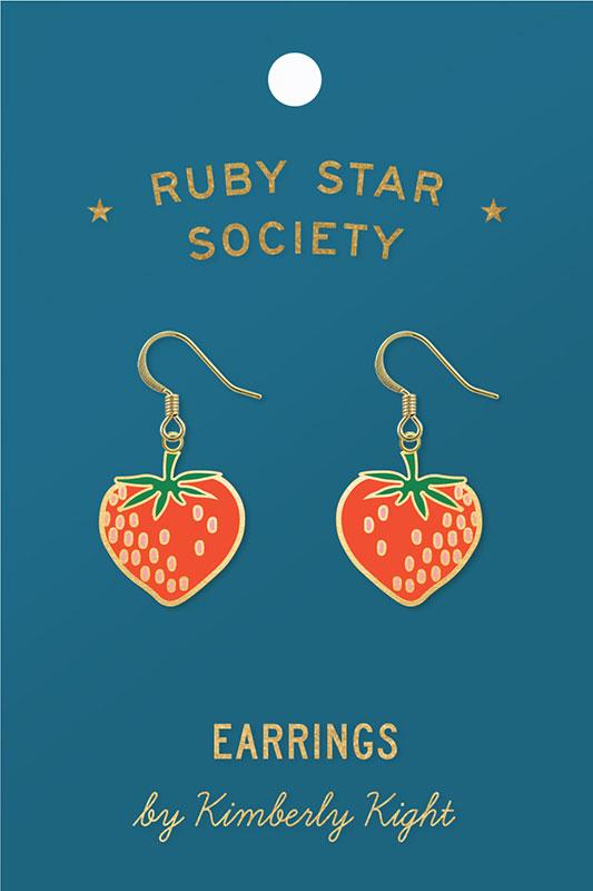 Ruby Star Society Enamel Earrings
