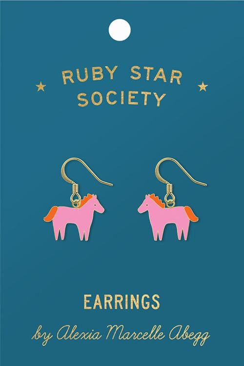 Ruby Star Society Enamel Earrings