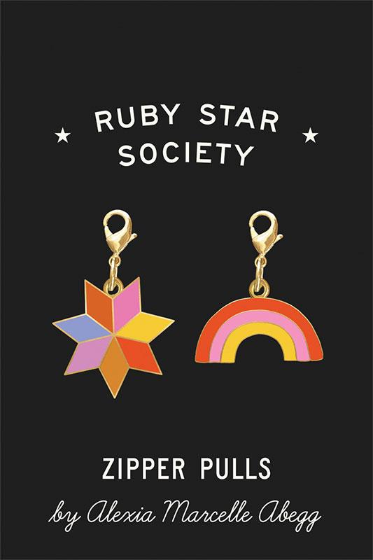 Ruby Star Society Enamel Zipper Pulls