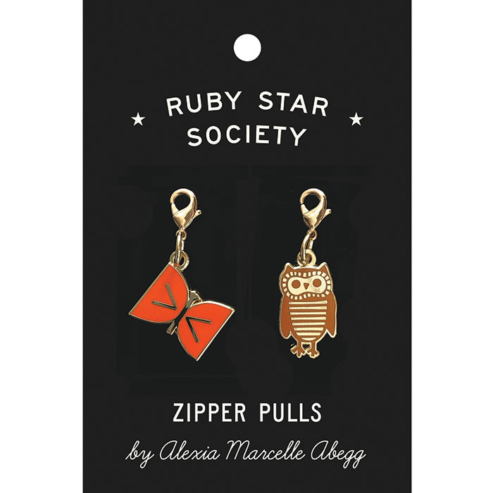 Ruby Star Society Enamel Zipper Pulls