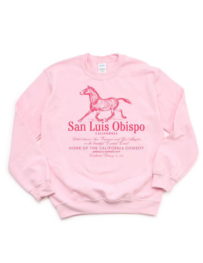San Luis Obispo California Cowboy Sweatshirt