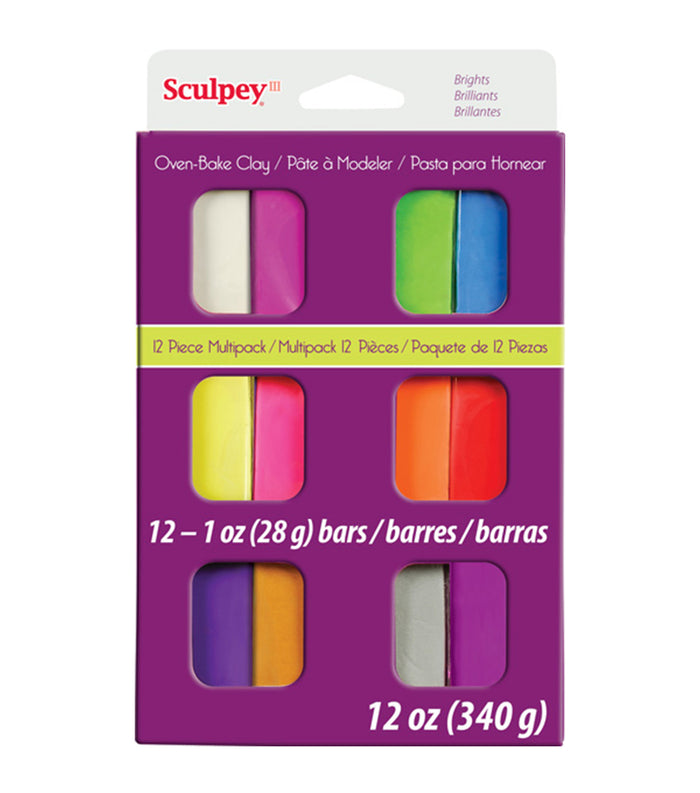 Sculpey III Polymer Clay Brights Multipack - 1 oz. - 12 pk.