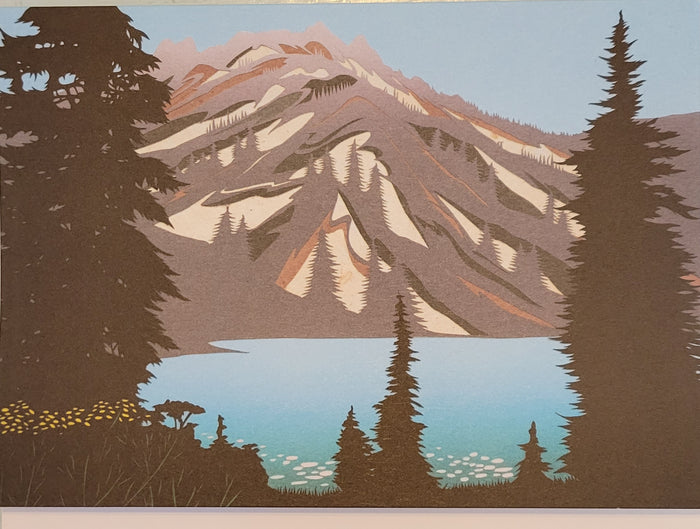 Sheep Lake Card - Happy Birthday