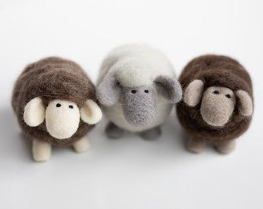 Sheep Mini Needle Felting Kit