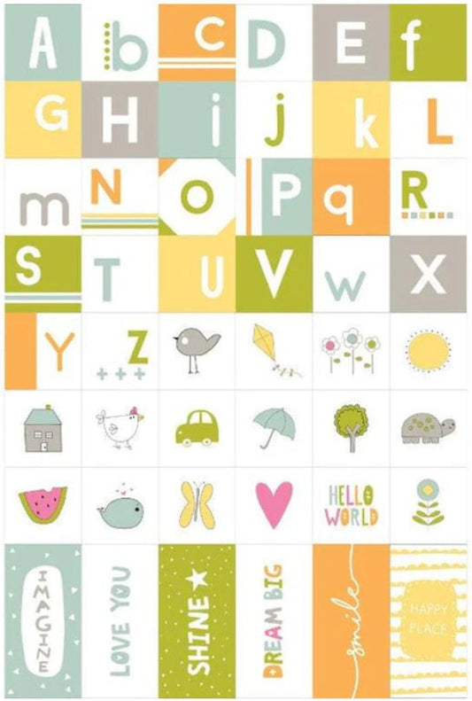 Shine Quilt & Hello World Kid's Book Project Panel