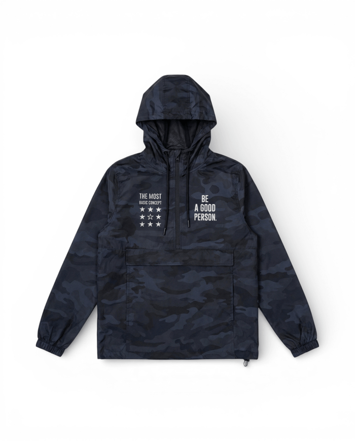 Signature Anorak - Black/ Navy Camo