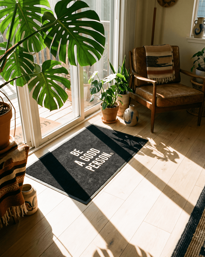 Signature Welcome Doormat - Black