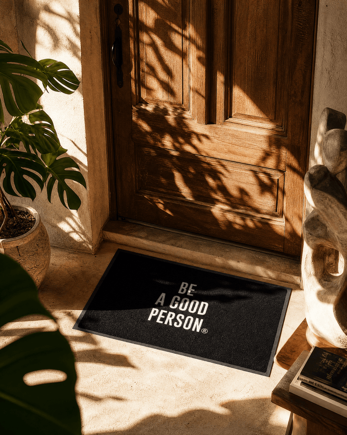 Signature Welcome Doormat - Black