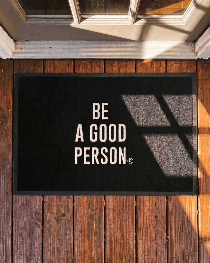 Signature Welcome Doormat - Black