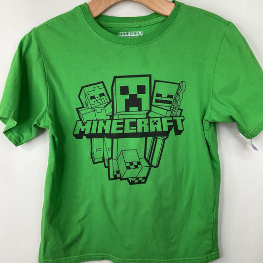 Size 10-12: Minecraft Green T-Shirt