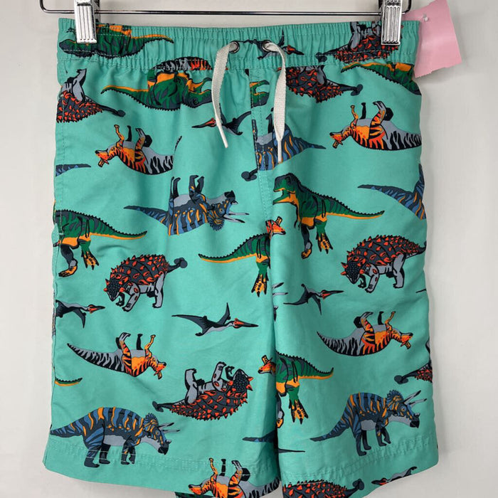 Size 10: Hanna Anderson Green Dinosaur Swim Trunks
