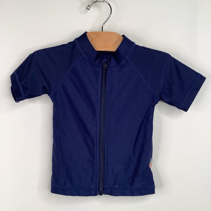 Size 18-24m: Swim Zip Blue Zip-Up Swim Shirt