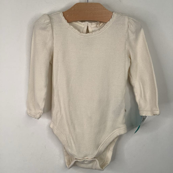 Size 6-12m: Gap White Long Sleeve Onesie