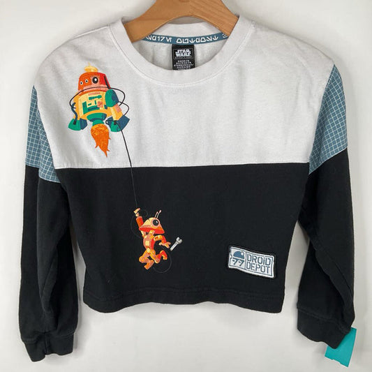 Size 7-8: Star Wars Black White Long Sleeve Shirt