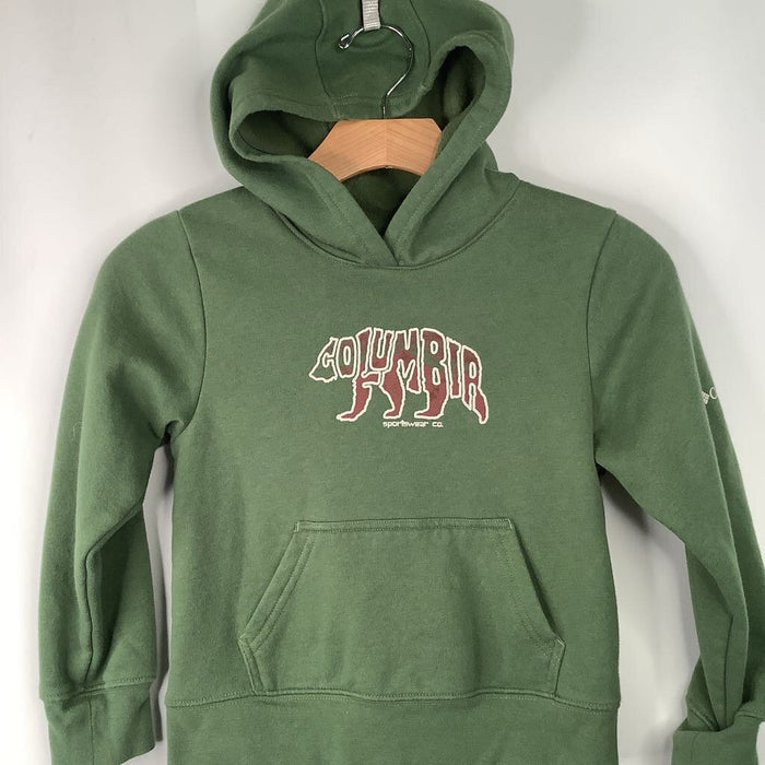 Size 7: Columbia Green Hooded Sweatshirt