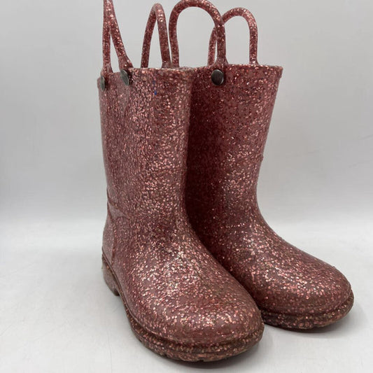 Size 7: Western Chief Pink Shimmery Rain Boots