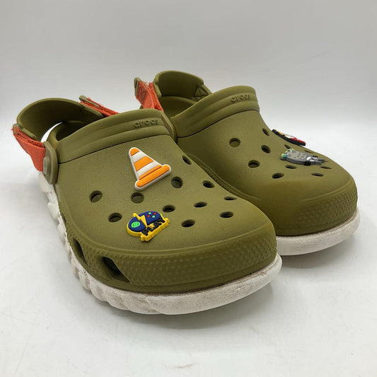 Size 8Y: Crocs Olive Green Clogs