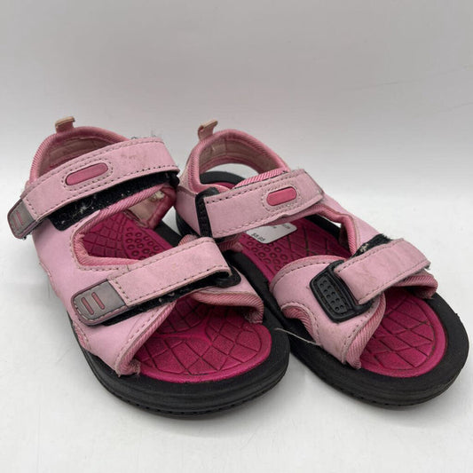 Size 9-10: Pink/Black Velcro Sandals