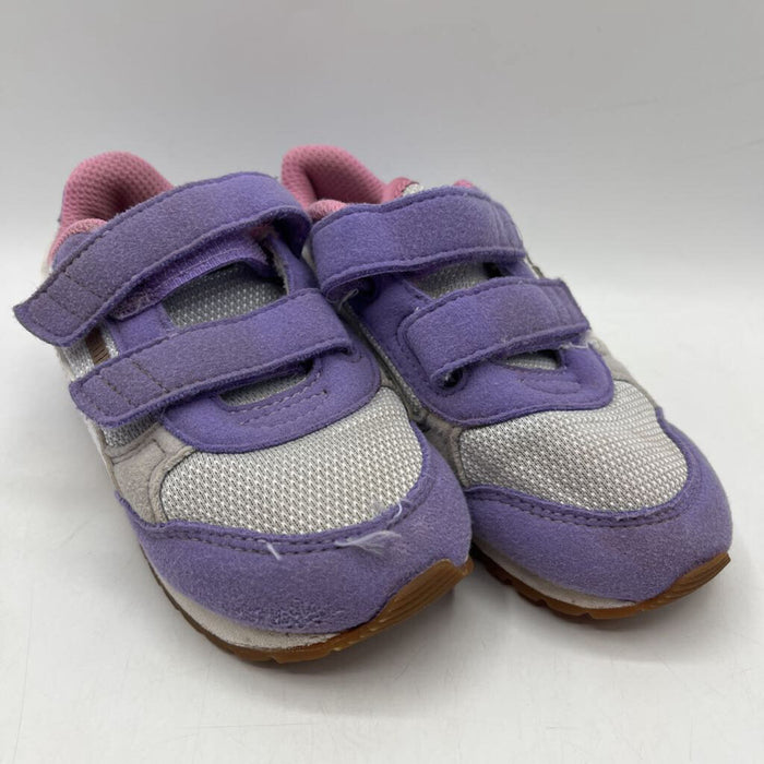 Size 9: Puma Purple/Grey Velcro Strap Sneakers