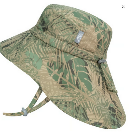 Size M (6-24): Jan & Jul Aqua Dry Adventure Hat - JUNGLE SAFARI