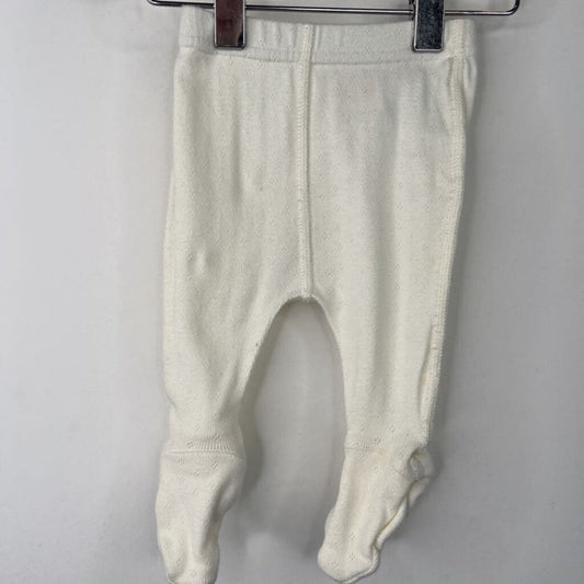 Size NB: Hanna Andersson White Leggings