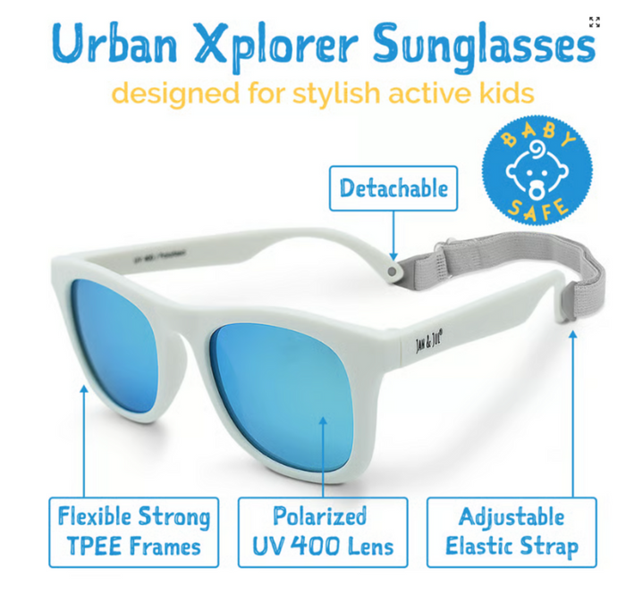 Size S (6m-2y): Jan & Jul Urban Xplorer Sunglasses - DUSTY PURPLE AURORA