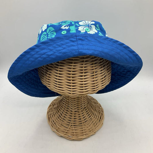 Size S: UV Skinz Blue Floral Sun Hat