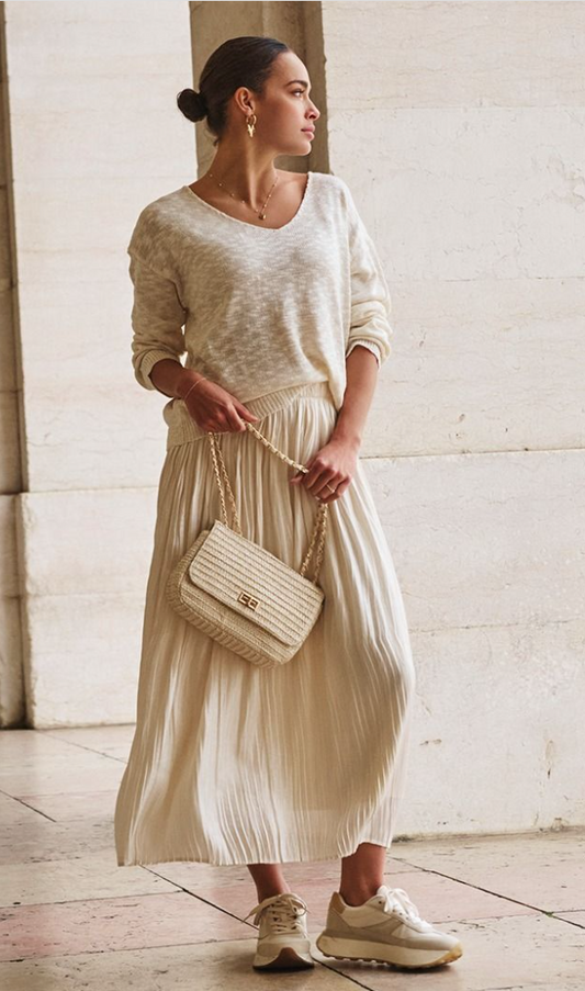 Skirt plisse changeant- ESQUALO