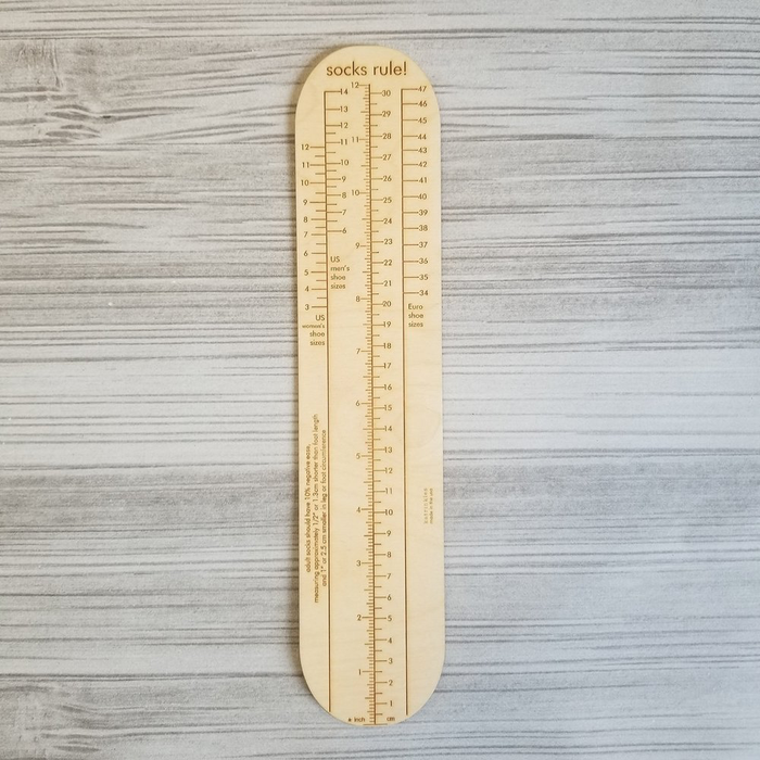 Socks Rule! Wood Ruler