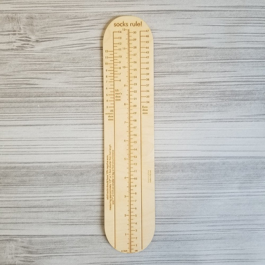 Socks Rule! Wood Ruler
